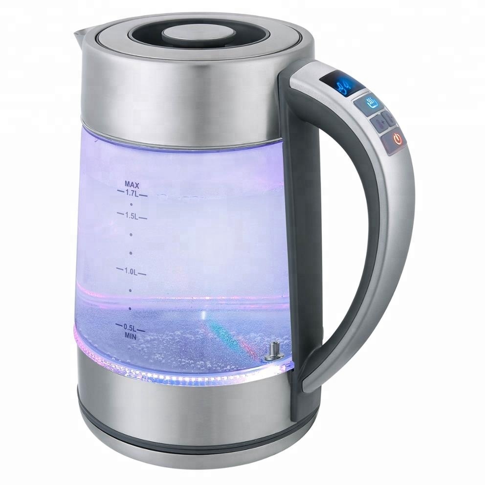 Digitaler Glas-Wasserkocher mit Temperatureinstellung Transparent - Vue 5